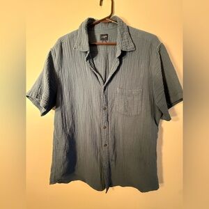 J. Crew Men's Slate Blue Button Down Shirt